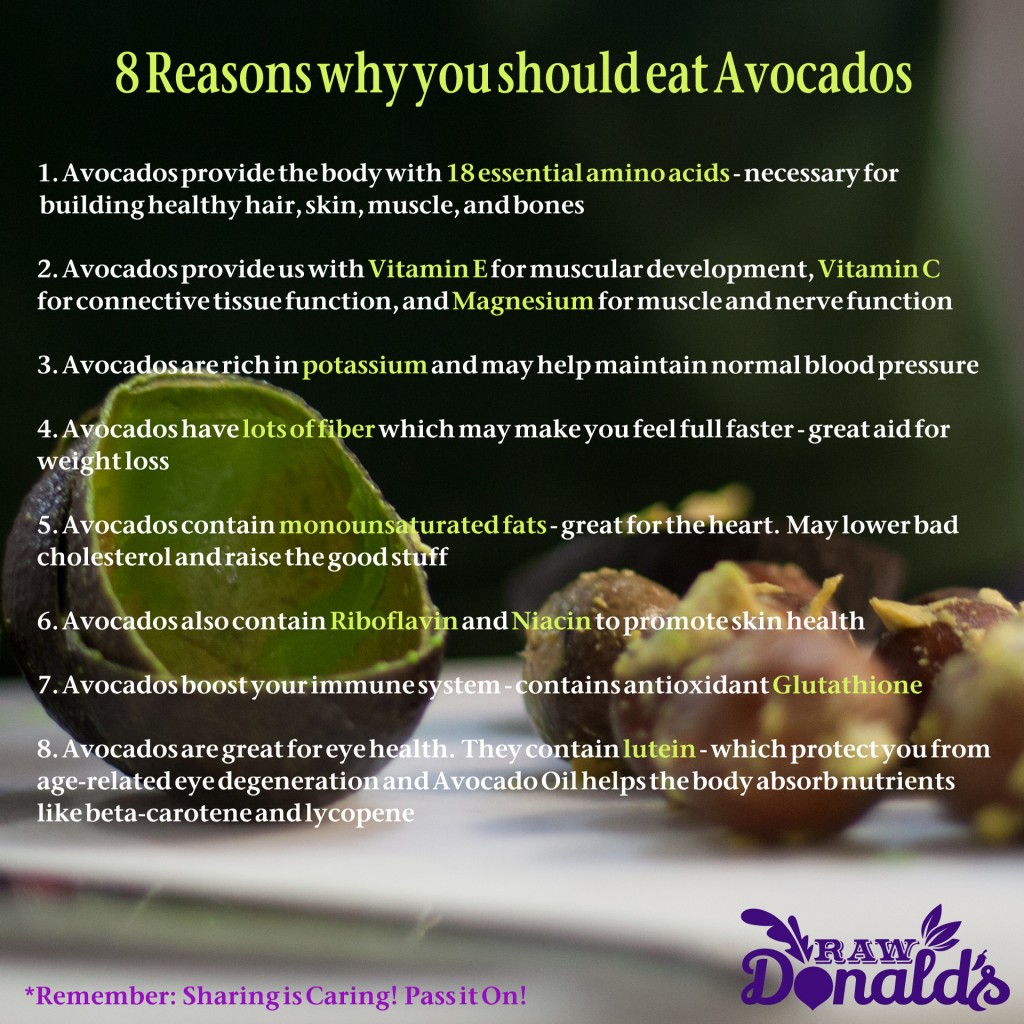 8 Reasons Why You Should Eat Avocados | RawDonald's